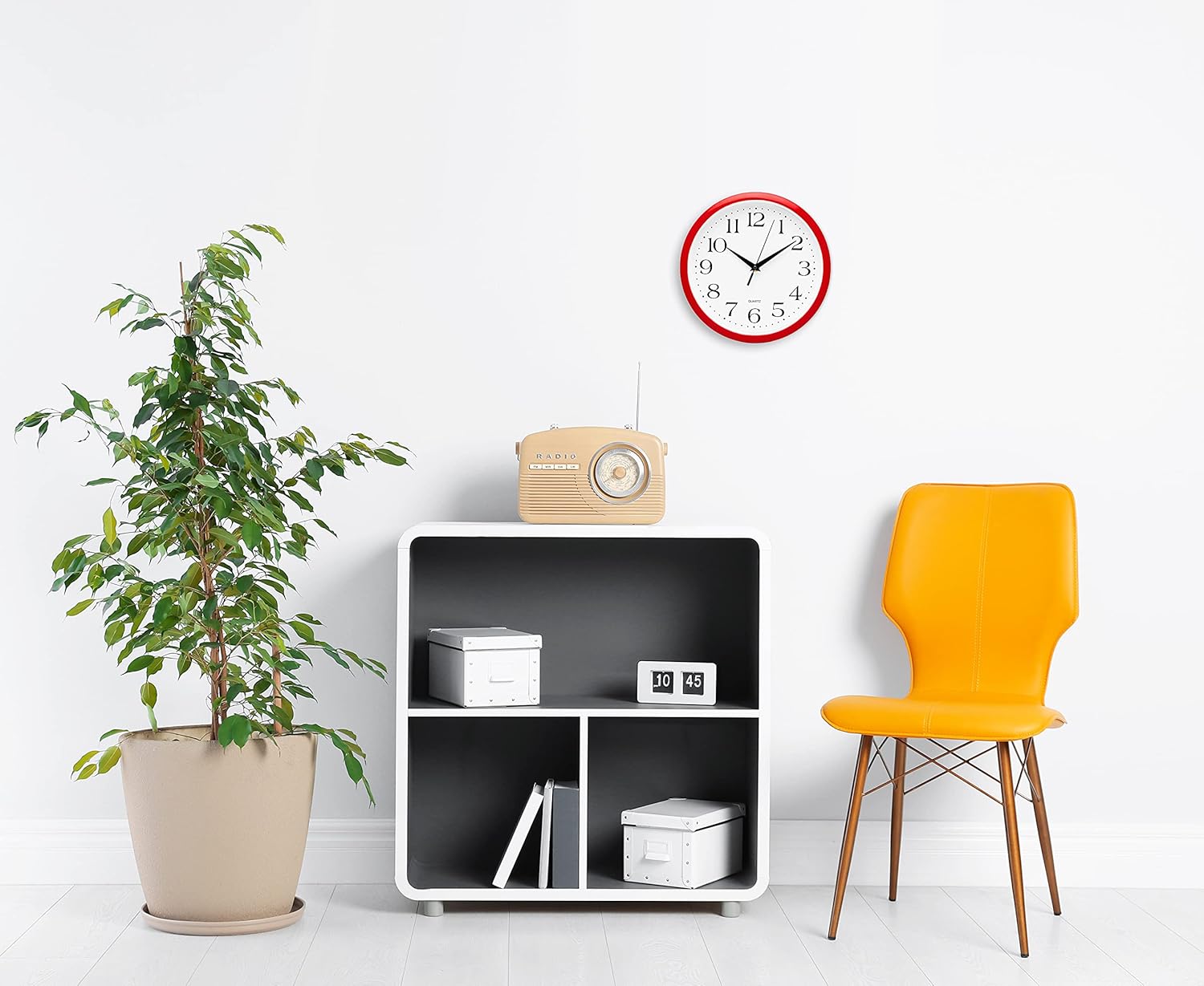 10 Inch Silent Quartz Wall Clo - Home Office Reference Number avaliação e preço