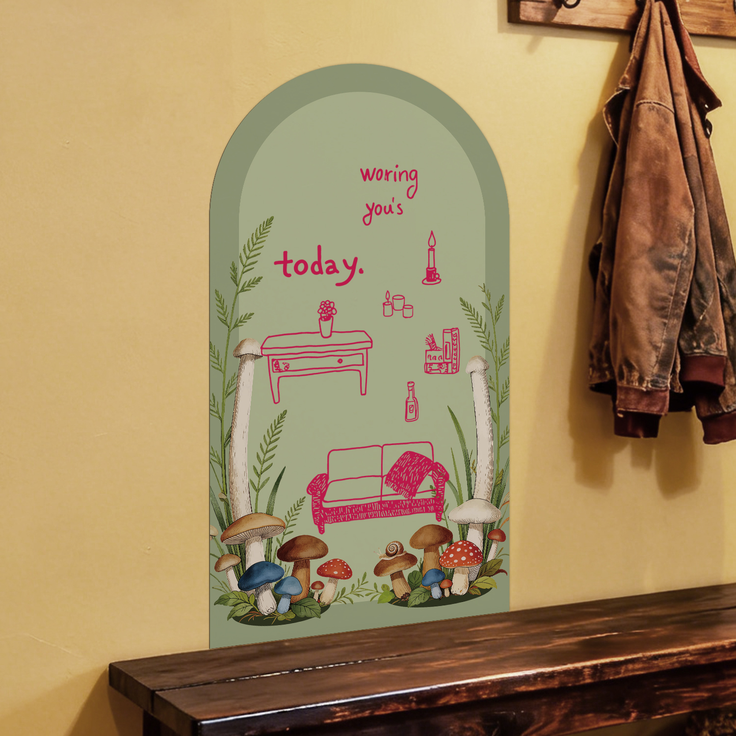 Arched Floral Magnetic Whitebo - Whiteboard Magnetic avaliação e preço