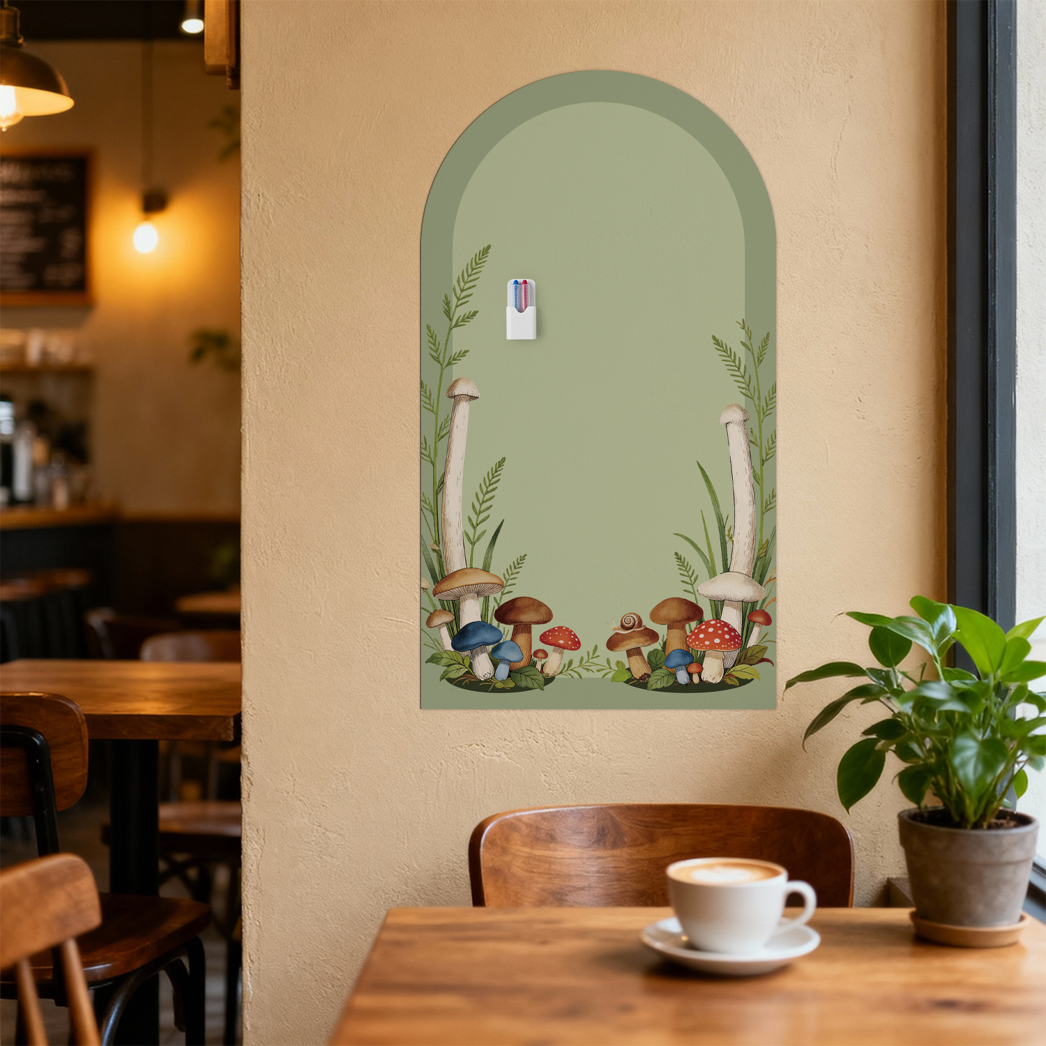 Arched Floral Magnetic Whitebo - Whiteboard Magnetic avaliação e preço