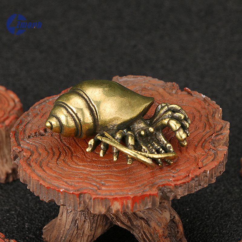 New！Vintage Brass Hermit Crab  - English Home Office avaliação e preço