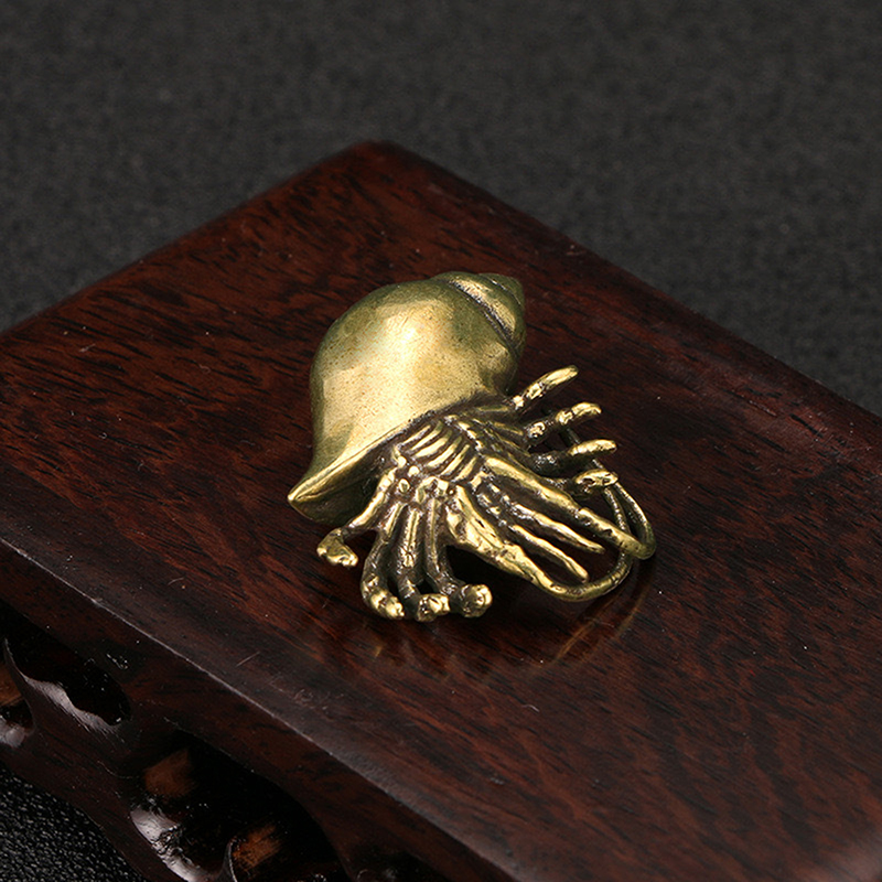 New！Vintage Brass Hermit Crab  - English Home Office avaliação e preço