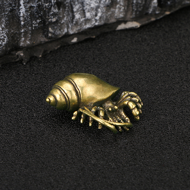 New！Vintage Brass Hermit Crab  - English Home Office avaliação e preço