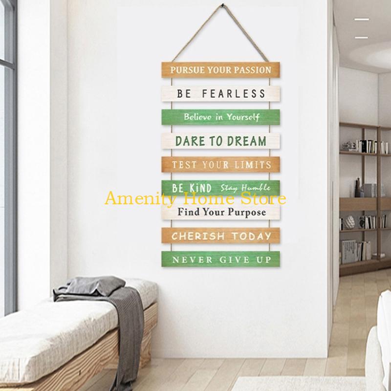 F26C Inspirational Wood Sign W - Home Office Quotes avaliação e preço