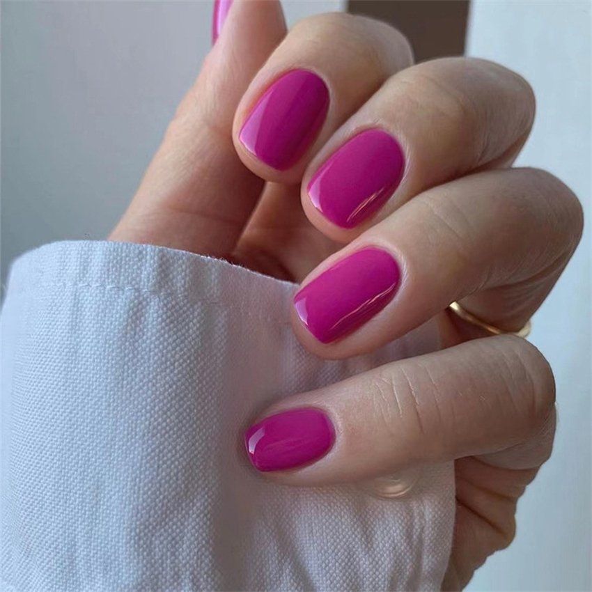 24Pcs/Box Short False Nails Pu - Home Office Head avaliação e preço