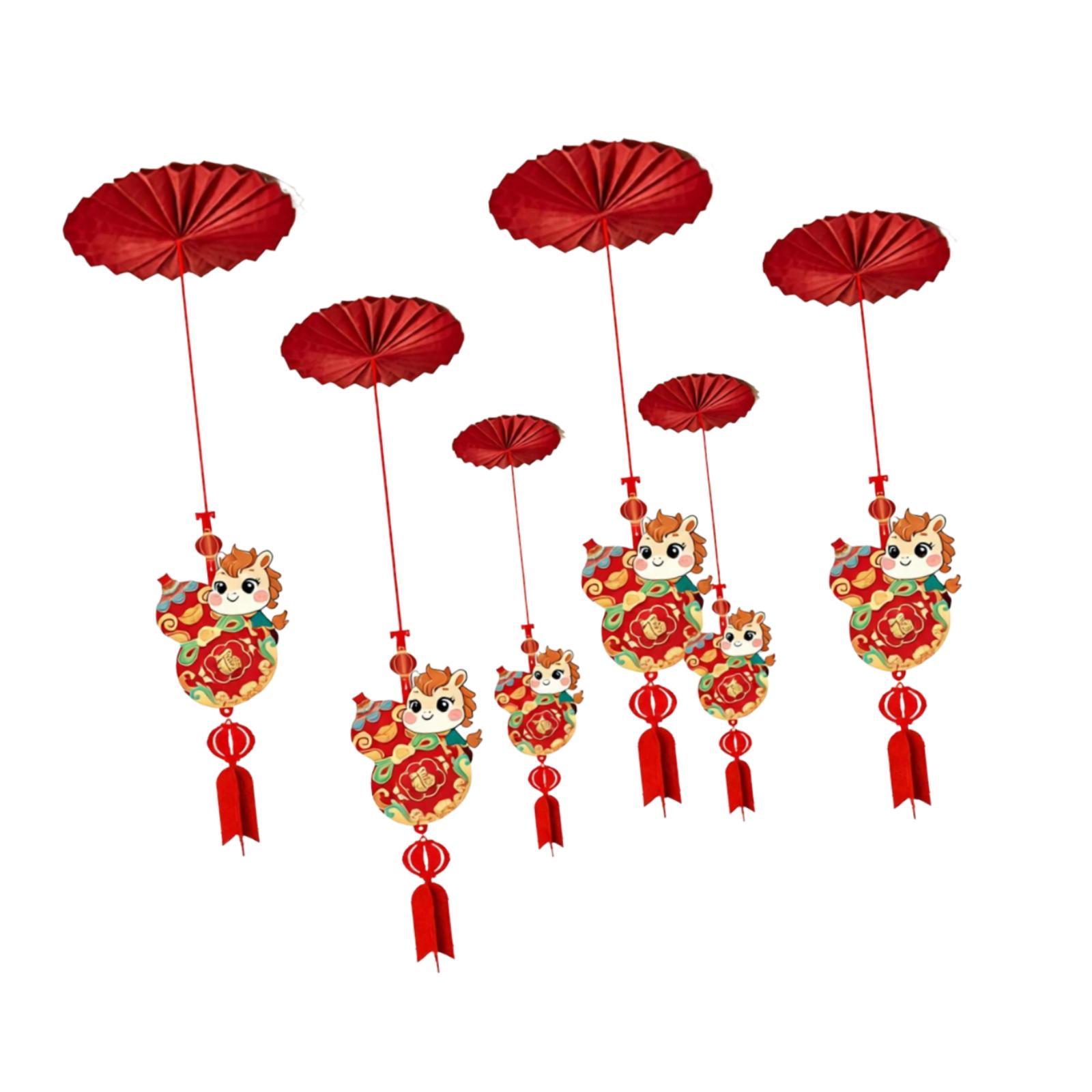 6Pcs Chinese New Year Ceiling  - Home Office Holidays 2026 avaliação e preço