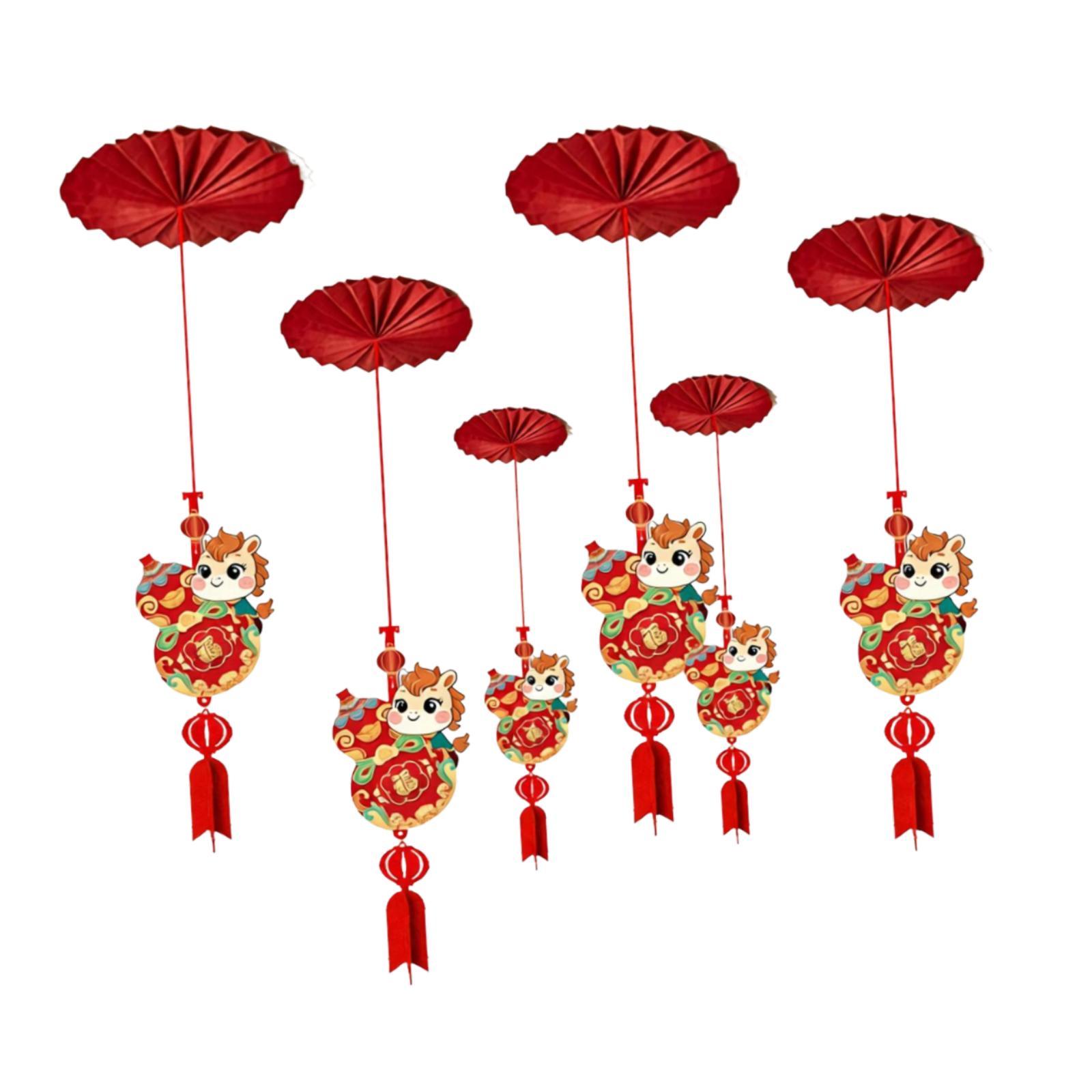 6Pcs Chinese New Year Ceiling  - Home Office Holidays 2026 avaliação e preço
