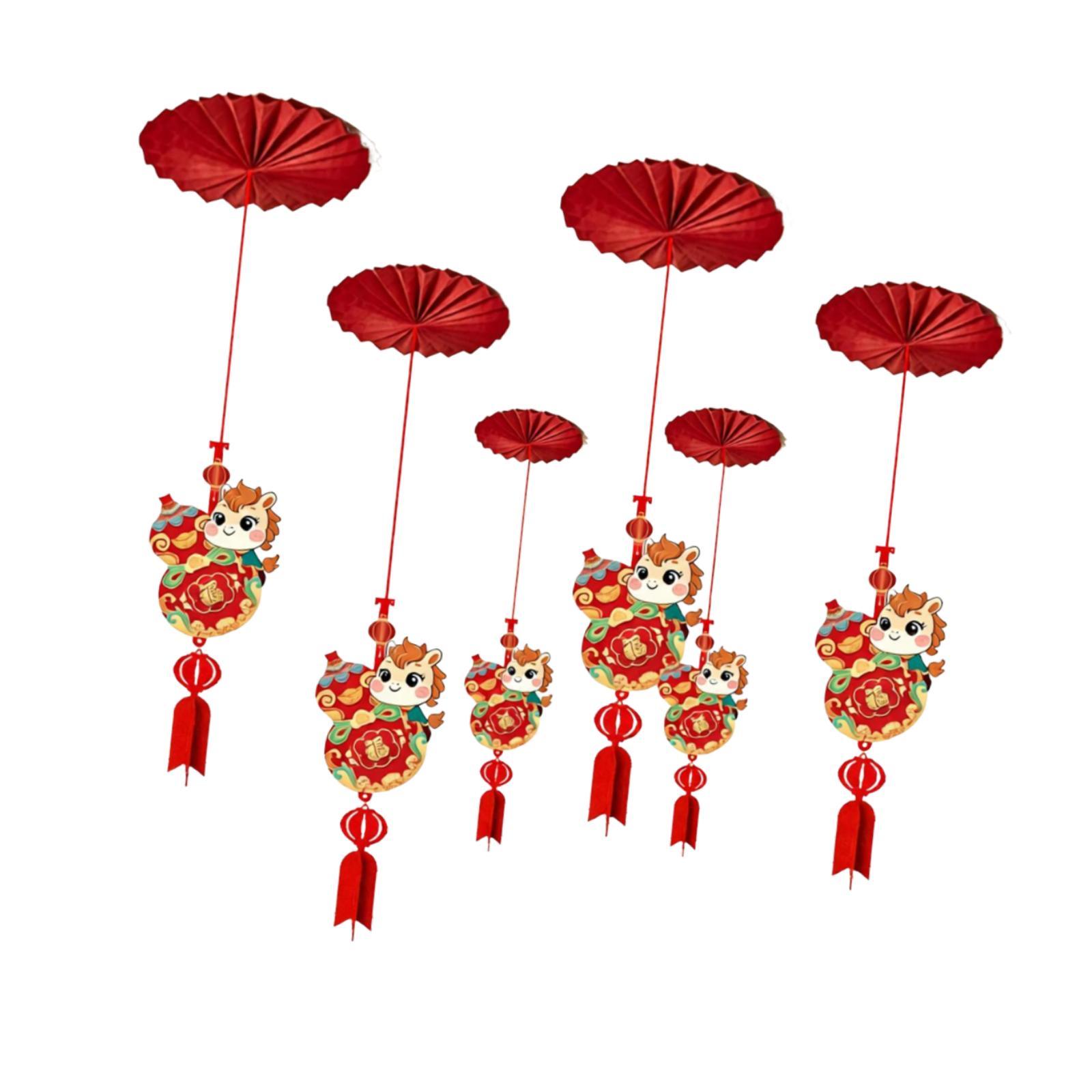 6Pcs Chinese New Year Ceiling  - Home Office Holidays 2026 avaliação e preço