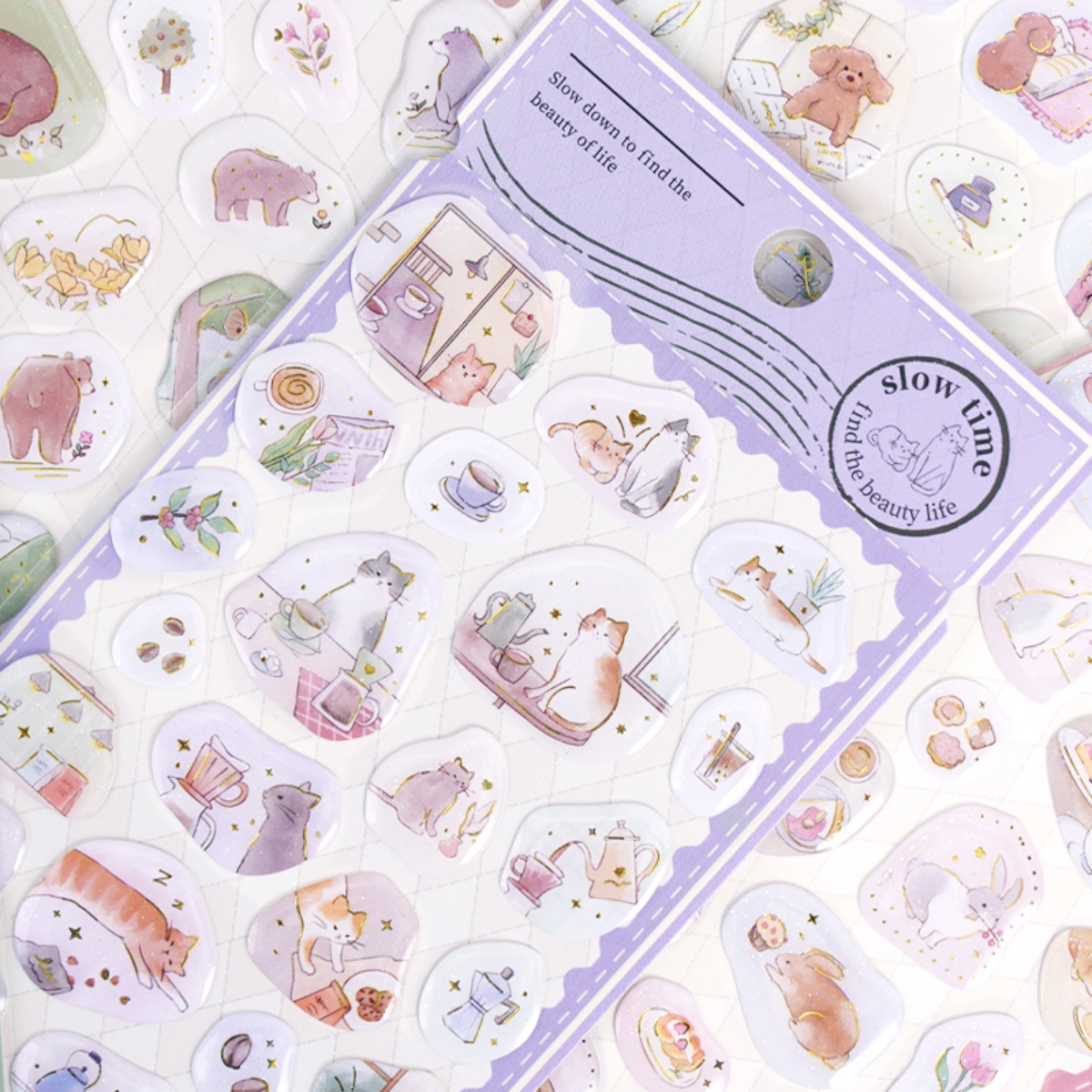 3 pcs Lovely Animals Slow Time - Home Office Quotes avaliação e preço