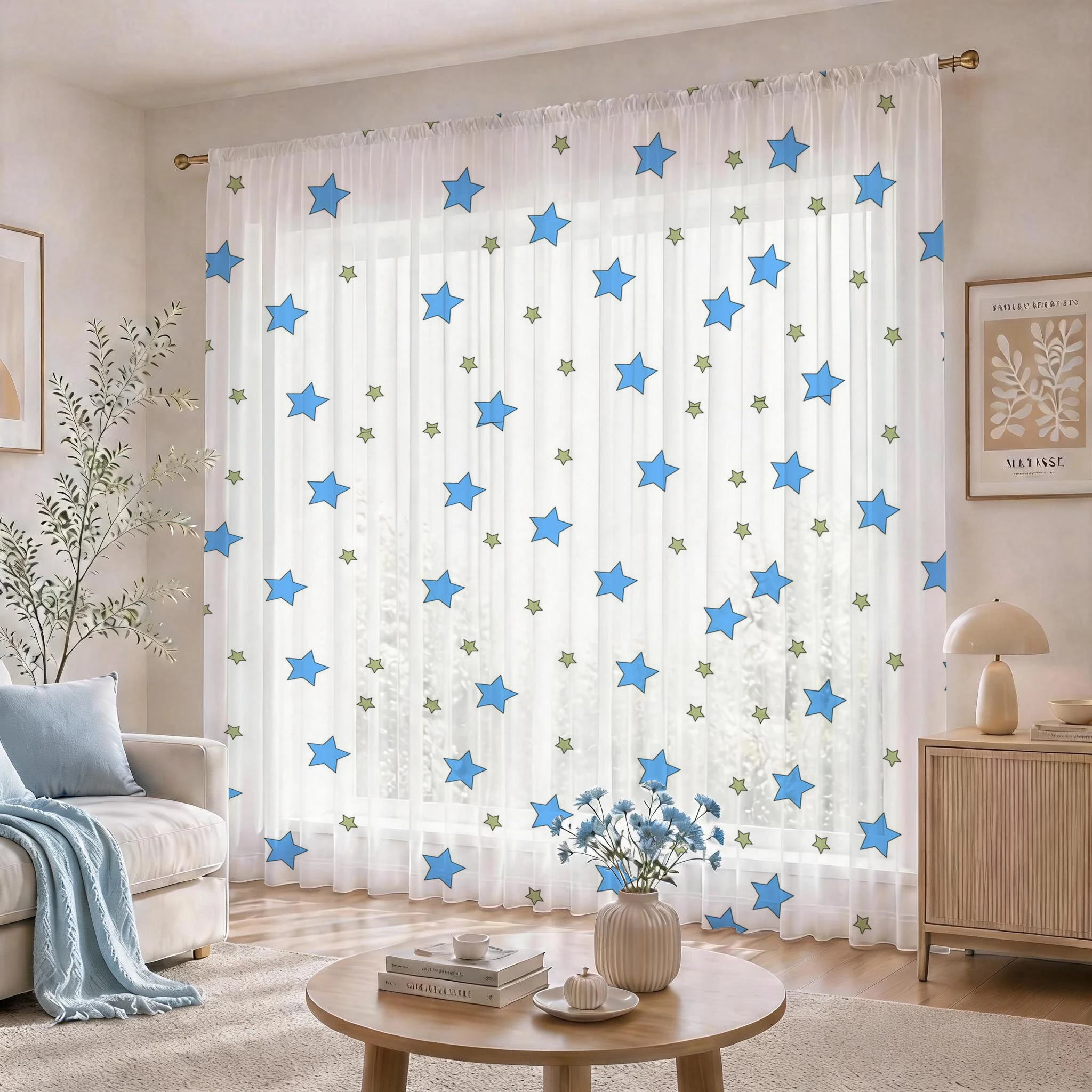 Blue Star Modern Gradient Shee - Home Office Rate avaliação e preço