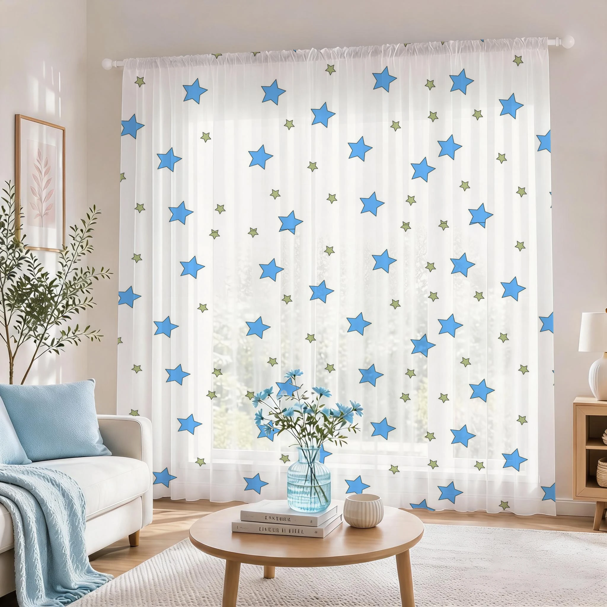 Blue Star Modern Gradient Shee - Home Office Rate avaliação e preço