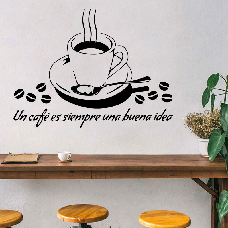 Un Cafe Es Sirmpre Una Buena I - Home Office Quotes avaliação e preço