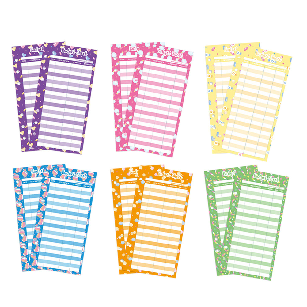 24Pcs Budget Cards Candy Print - Home Office Budget avaliação e preço