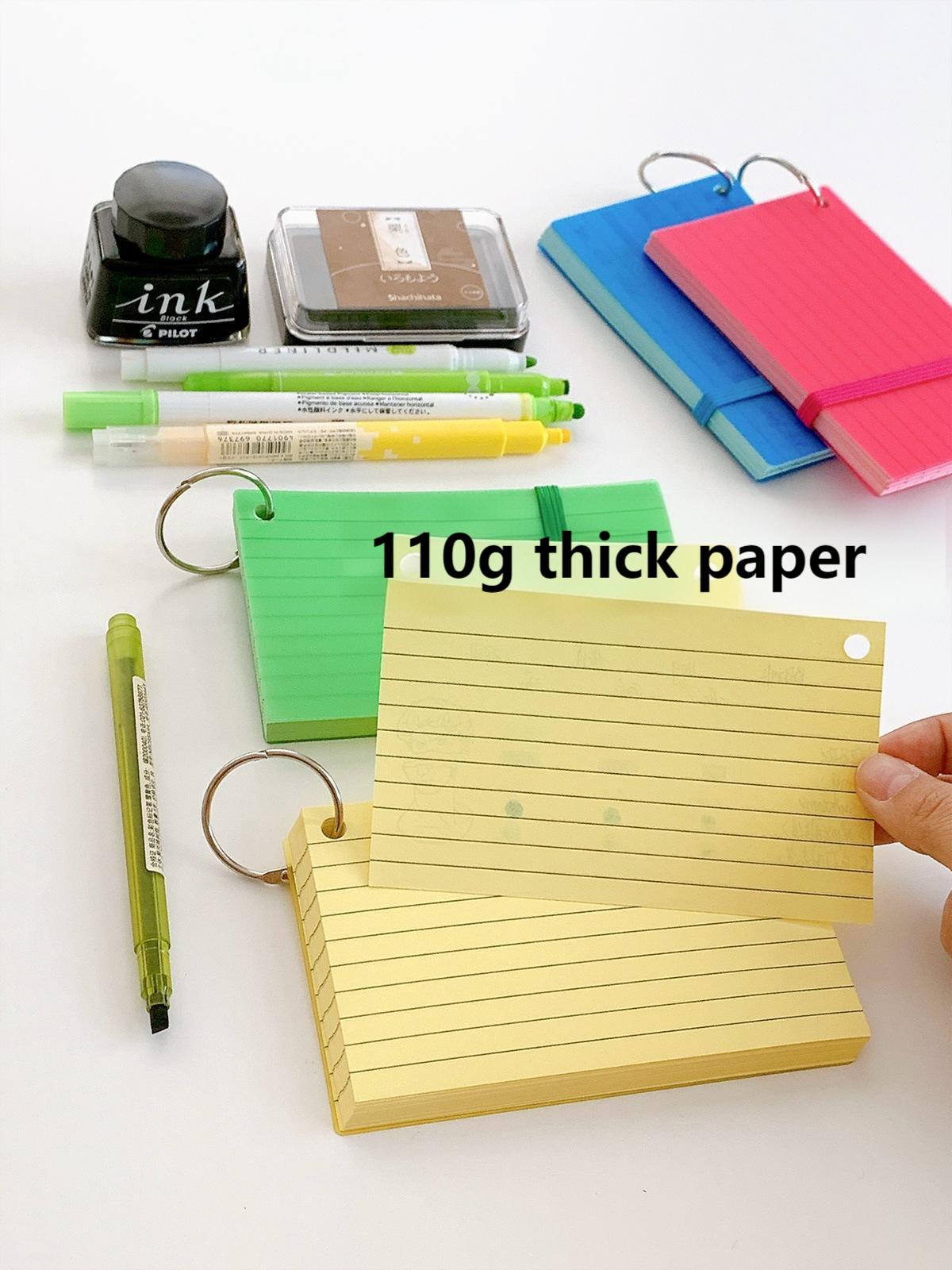 New 200 PCS Colored Index Card - Home Office New Rules avaliação e preço