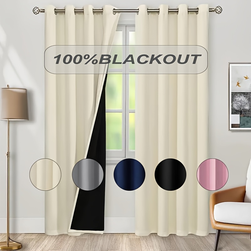 1pc 100% Blackout Curtain with - Home Office Rate avaliação e preço