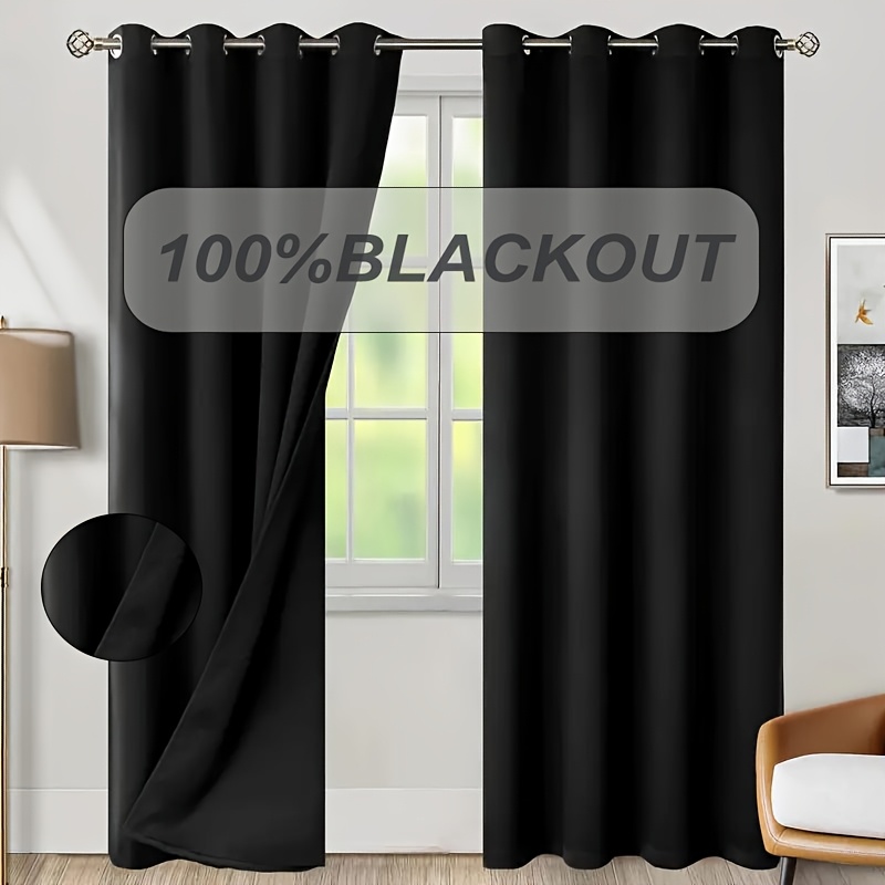 1pc 100% Blackout Curtain with - Home Office Rate avaliação e preço