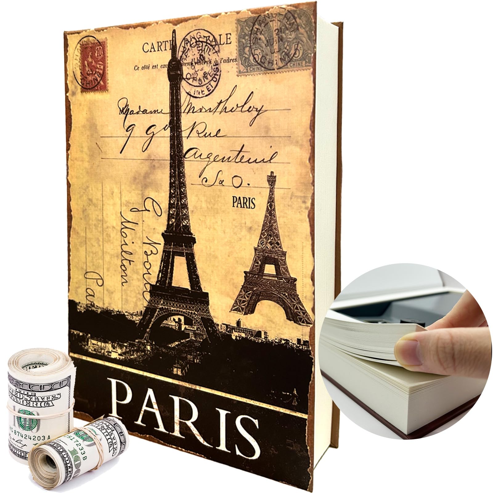 Decorative Book Safe Box with  - Home Office Form avaliação e preço