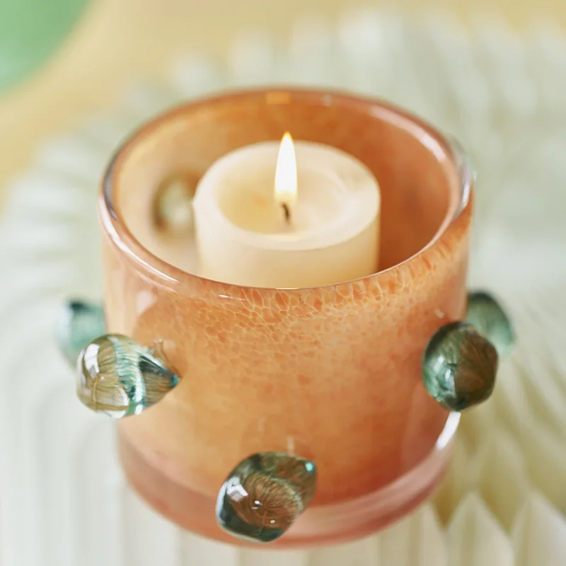 Colorful Round Bead Glass Vase - Home Office Form avaliação e preço