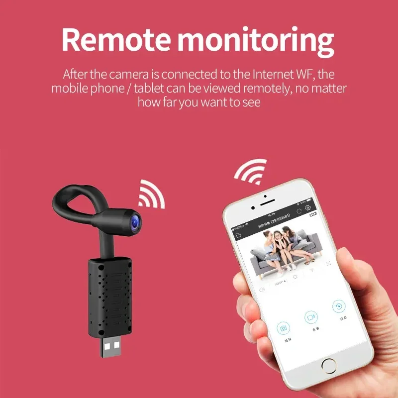 4K Mini USB WiFi Camera Portab - Home Office With View avaliação e preço